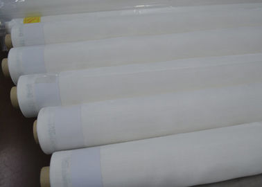 ペット100%材料、白い/黄色色が付いているSGSのFDAのシルク スクリーン印刷の網53&quot;