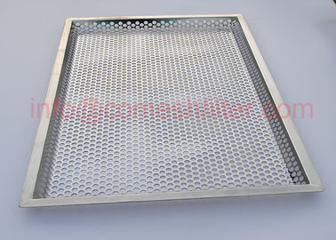 SGSのFDAの金網の皿のステンレス鋼の長方形の耐熱の深皿のベーキング格子