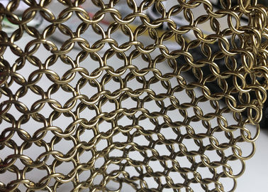 異なった色のチェーン・メールの金網のステンレス鋼リング網のカーテン