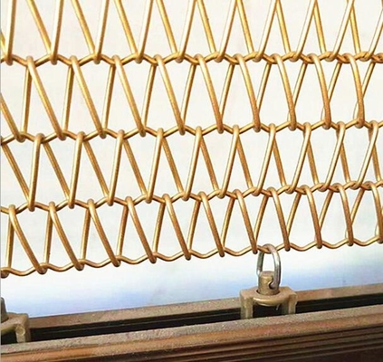 暖炉スクリーン20mmのチェーン・リンクのカーテンのアルミニウム ステンレス鋼の螺線形の金属の網