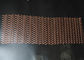 銅によって着色されるステンレス鋼の金網の平らな絹の螺線形の装飾の網