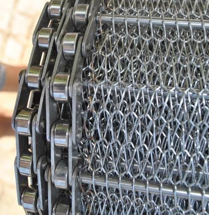 Latest company news about イランへの鎖が付いている釣り合った螺線形の金網ベルト