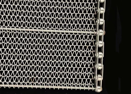 1mmの金網のコンベヤー ベルトのステンレス鋼のベーキングのための釣り合った織り方の螺線形