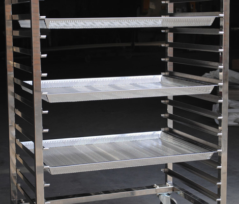 棚の車輪の幅及び数を用いるカスタマイズ可能なステンレス鋼の棚のトロリー