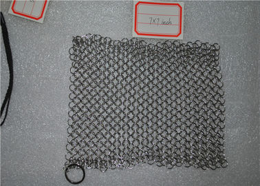 良い価格 台所のために無毒な形のステンレス鋼のChainmailの正方形のスクラバー オンライン