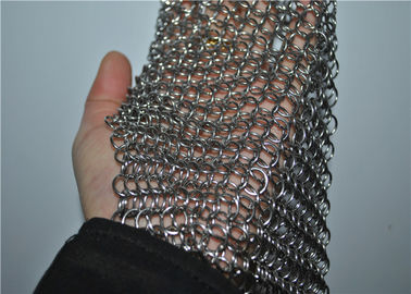 良い価格 無毒のステンレス鋼のChainmailの正方形のスクラバー、鋳鉄の洗剤 オンライン