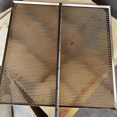 良い価格 オーブンのパンパン用 304 ステンレス鋼孔状メタルメッシュの平板シートトレイ オンライン