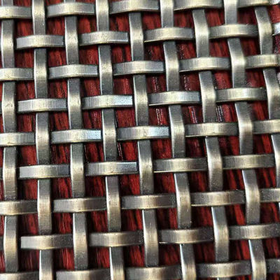 良い価格 銅 金属 ステンレス スチール エレベーター 装飾 建築 織布 ワイヤー メッシュ パネル カーテン キャビネット ドア オンライン