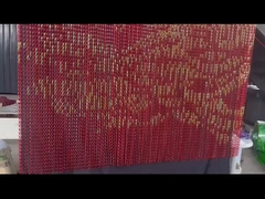 カスタマイズされた色 ダブルフック 飾り アルミ チェーンリンク メッシュカーテン