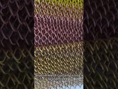 装飾用金属コイル カーテン 天井飾り アルミ製のワイヤースクリーン メタルカーテン