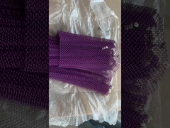 装飾用金属網膜カーテンコイル アルミニウムワイヤー網膜 天井カーテンチェーンリンク ストライプ