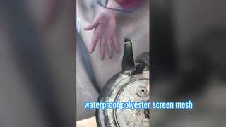 防水65ミクロン黒色ポリエステルスクリーンメッシュ