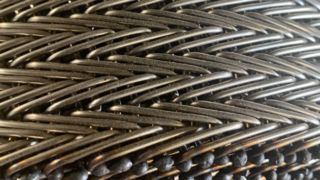 304 金属耐熱性高温ベーカリー コンベヤー ヘリンボーン金網ビスク