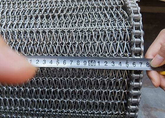 コーン チップのビスケットのための商業チェーン・リンク1.5mm Ssの金網のコンベヤー ベルト