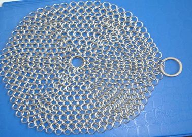 良い価格 食品等級のための304 7*7ステンレス鋼のChainmailのスクラバーの鉄の鋳造物の洗剤 オンライン