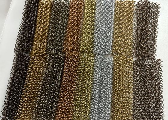 アルミニウム金属 装飾網 カーテン チェーン ドレッパー 布 壁炉 ワイヤー 網 金属 コイル 網 天井 カーテン