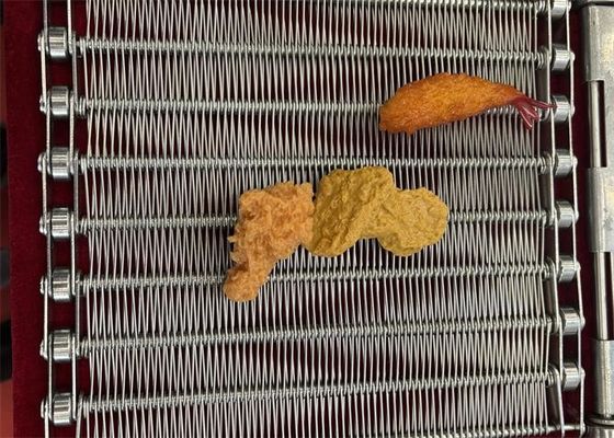 ステンレス鋼チェーンリンク 螺旋線網状コンベアベルト チェーンバランス網状帯