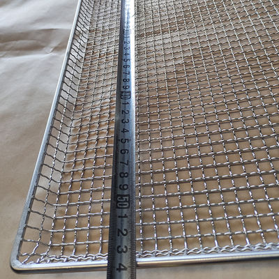 良い価格 プロフェッショナル 800 x 600 mm 304 ステンレス鋼ワイヤーメッシュオーブンベーキングドーナツトレイ オンライン