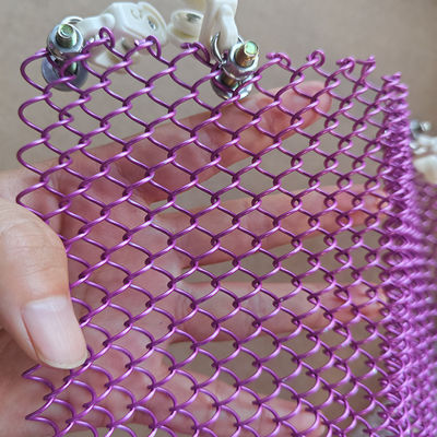 良い価格 アルミニウムカスケードコイルドレープ金属メッシュカーテン（天井およびパーティション用） オンライン