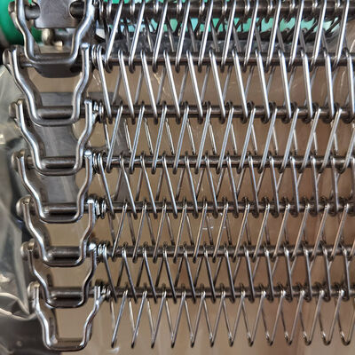 良い価格 304 ステンレス スチール スパイラル メタル ワイヤー メッシュ 快凍冷却塔のためのコンベアベルト オンライン