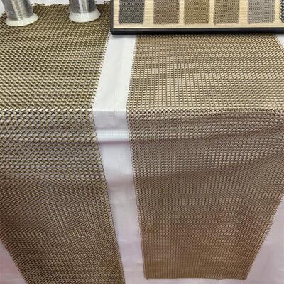 品質 ゴールドカラーのステンレス鋼の装飾的なチェーンリンクリングメッシュチェーンメイルリングスクリーン 工場