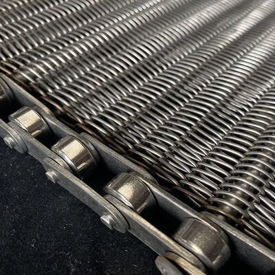 良い価格 食品加工 熱温 トリッラ プレス オーブン 冷却炉 ステンレス 炭素鋼 螺旋回線網 金属コンベヤーベルト オンライン