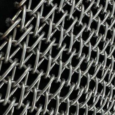 食品グレードのステンレス鋼 304 金属コンベヤチェーン織りワイヤーメッシュベルトビスケットオーブンベーカリーアニーリング炉トンネル冷却