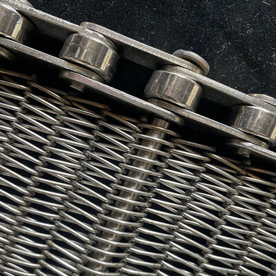 良い価格 食品級 高温金属カーボン網 フラッシュグリッド オーブン チェーンリンク 織物 スパイラルコンベヤー ステンレス鋼のワイヤベルト オンライン