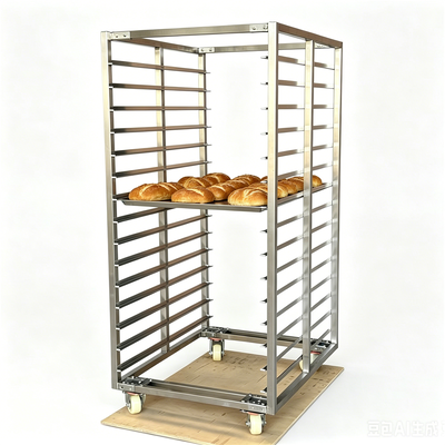 800 × 600 600 × 400 ミリメートル商業パン冷却ラック 15 16 20 30 トレイステンレス鋼ベーカリーパントレイトロリー