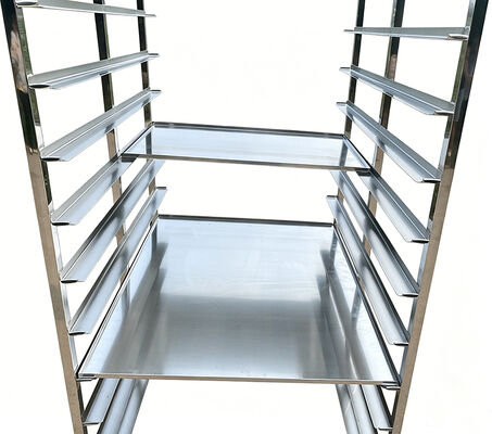 良い価格 工業用蒸気 重量オーブン ケーキ焼場 800x600mm 32 15層 60x40 16トレイ ステンレス鋼 304 トロリー ブーンパンラック オンライン