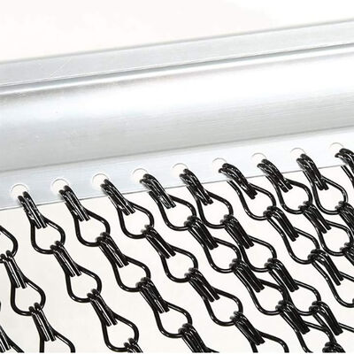restaurant room divider decorative Aluminium Mesh Fabric Link Door shower wire mesh Netting coil drapery  metal chain curtain