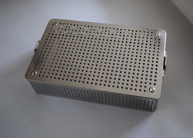 良い価格 医学のステンレス鋼の穴があいた金属板の殺菌のバスケット38x30x5cm オンライン