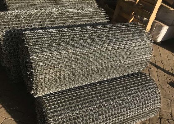食品等級のひだを付けられた編まれた金網304のステンレス鋼BBQのグリルの網