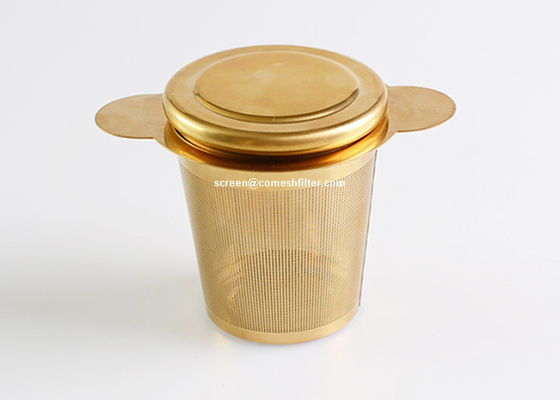 緩い葉の茶のための100x65mmの金のステンレス製の茶Infuser