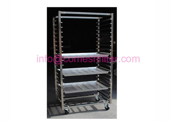 20tier 600x800mmの乾燥の網の皿のステンレス鋼の棚のトロリー